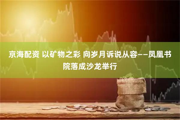 京海配资 以矿物之彩 向岁月诉说从容——凤凰书院落成沙龙举行